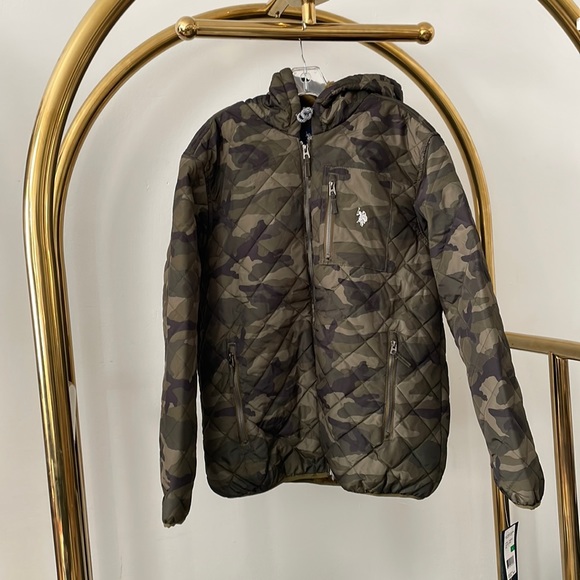 U.S. Polo Assn. | Hooded Camo Coat - Picture 3 of 13